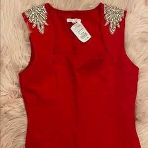 Beautiful red midi dress